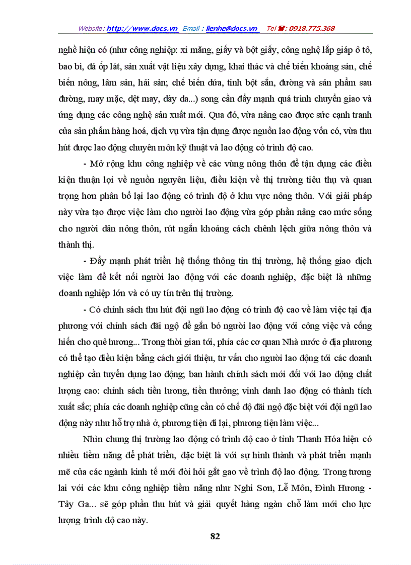 image for page Một số giải pháp nhằm phát triển thị trường lao động tỉnh Thanh Hoá