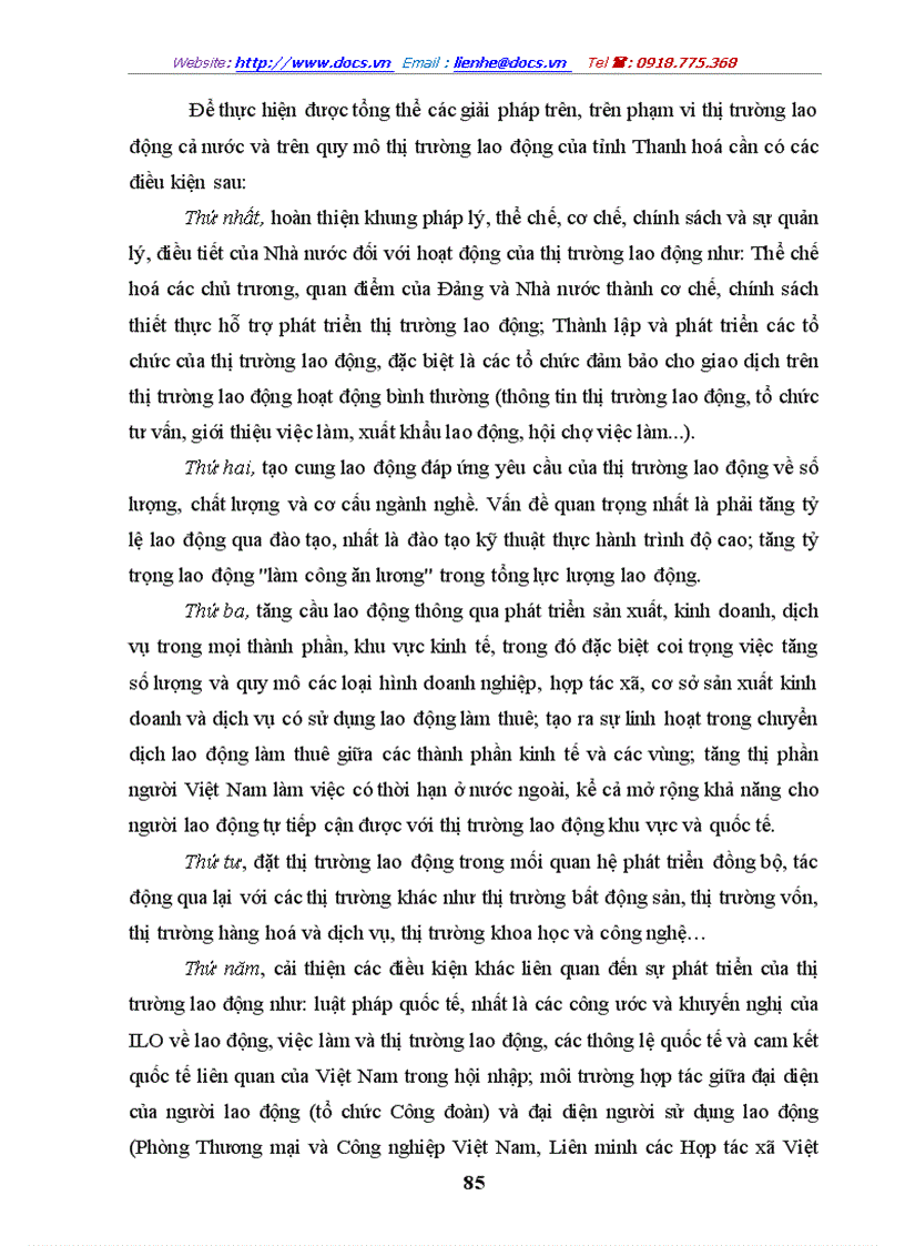 image for page Một số giải pháp nhằm phát triển thị trường lao động tỉnh Thanh Hoá