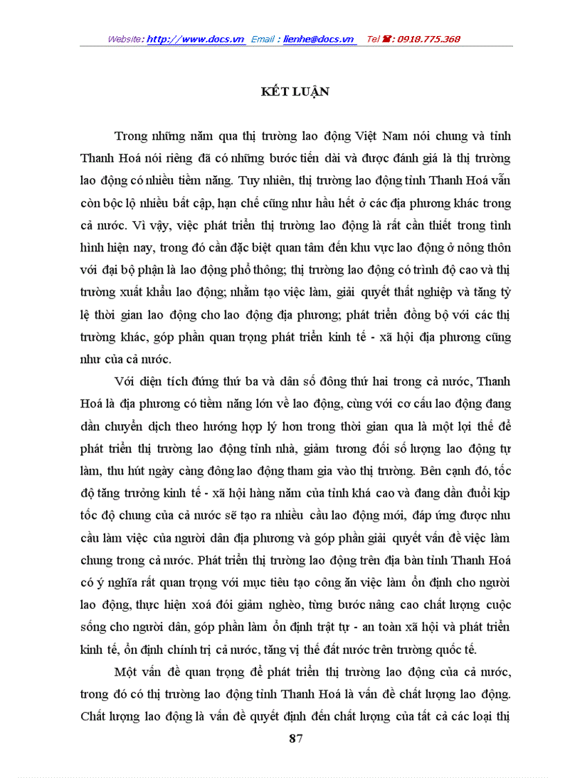 image for page Một số giải pháp nhằm phát triển thị trường lao động tỉnh Thanh Hoá