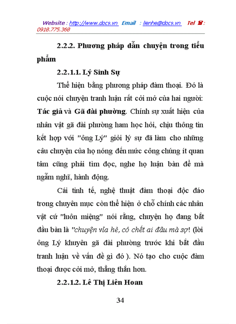 image for page Phong cách hài trong các tiểu phẩm báo chí hiện đại qua ba nhà báo lý sinh sự lê thị liên hoan thảo hảo