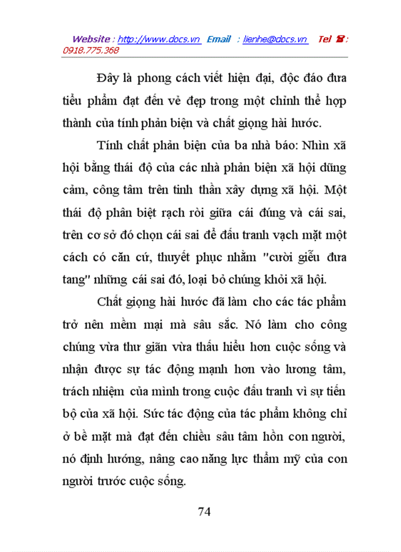 image for page Phong cách hài trong các tiểu phẩm báo chí hiện đại qua ba nhà báo lý sinh sự lê thị liên hoan thảo hảo