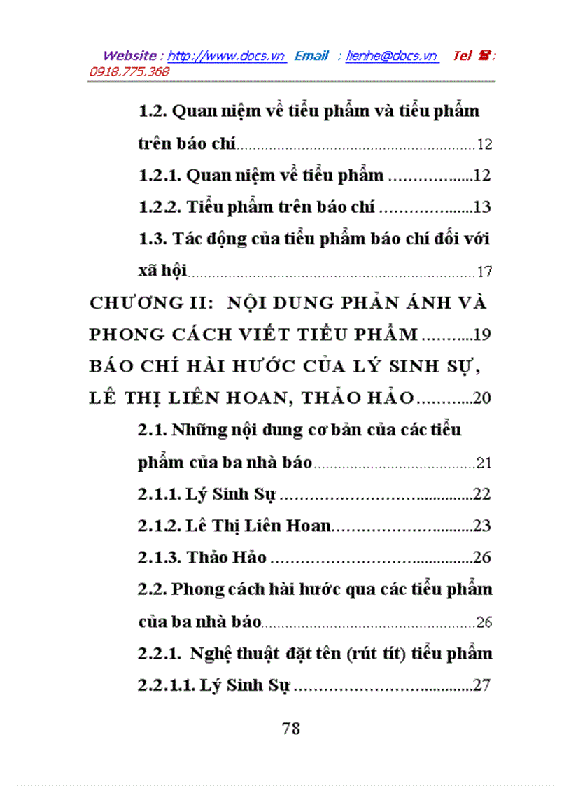 image for page Phong cách hài trong các tiểu phẩm báo chí hiện đại qua ba nhà báo lý sinh sự lê thị liên hoan thảo hảo