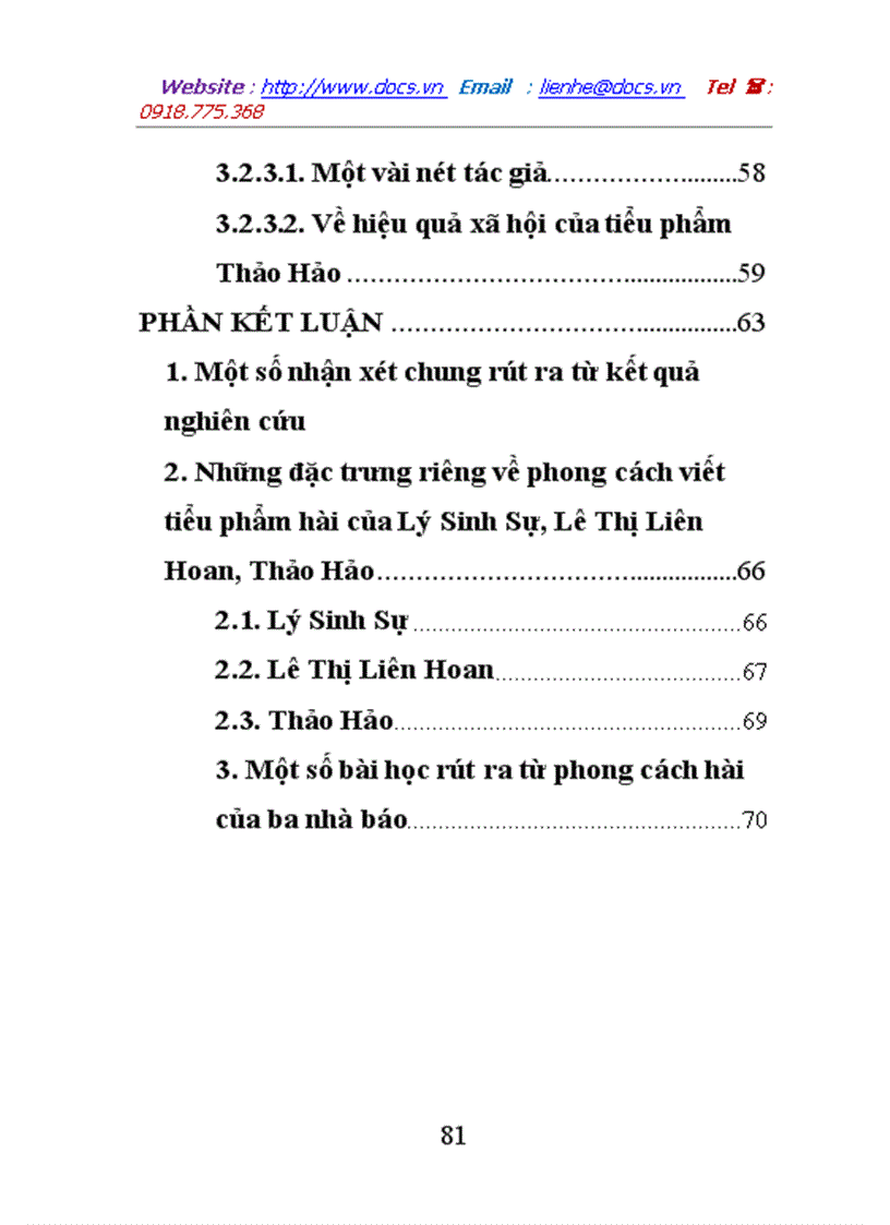image for page Phong cách hài trong các tiểu phẩm báo chí hiện đại qua ba nhà báo lý sinh sự lê thị liên hoan thảo hảo