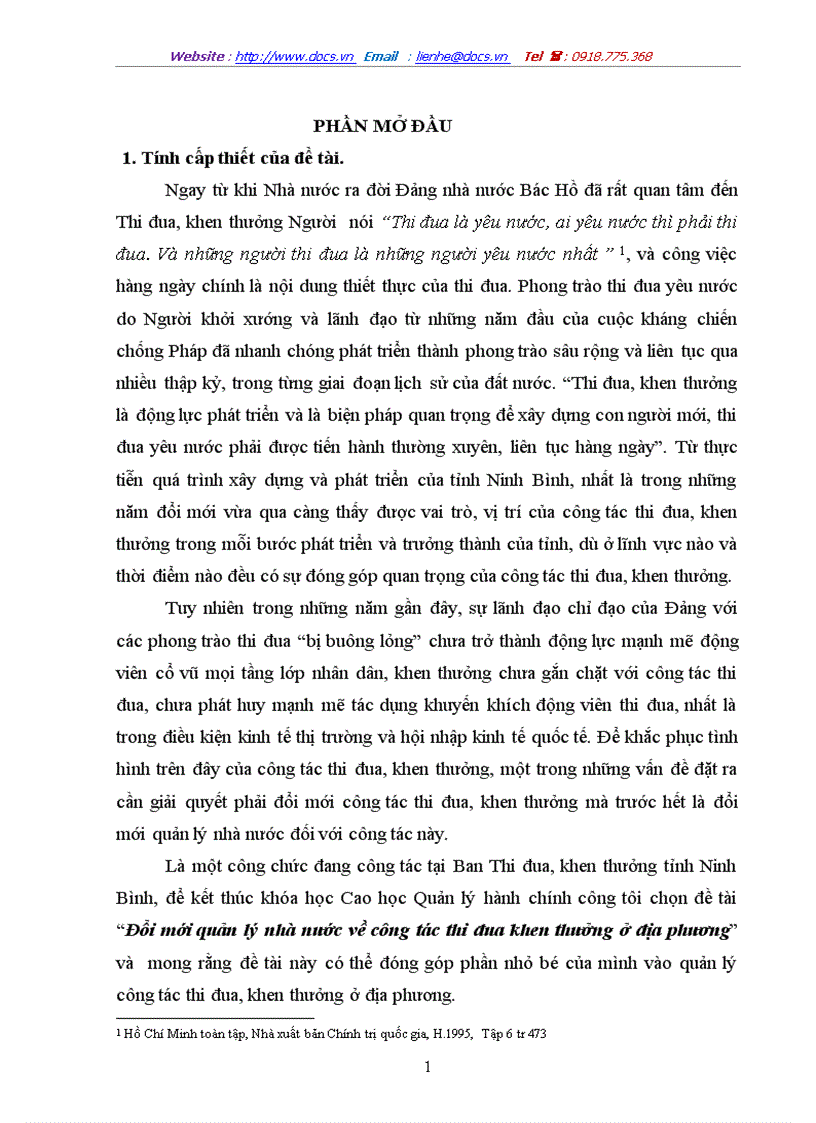 image for page Đổi mới quản lý nhà nước về công tác thi đua khen thưởng ở địa phương