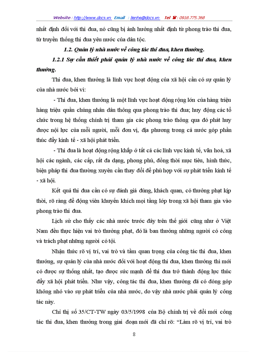 image for page Đổi mới quản lý nhà nước về công tác thi đua khen thưởng ở địa phương