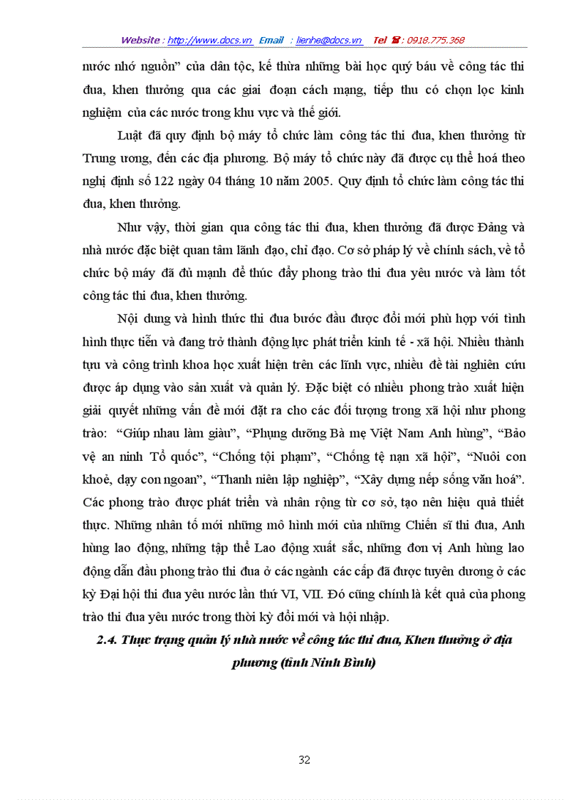 image for page Đổi mới quản lý nhà nước về công tác thi đua khen thưởng ở địa phương