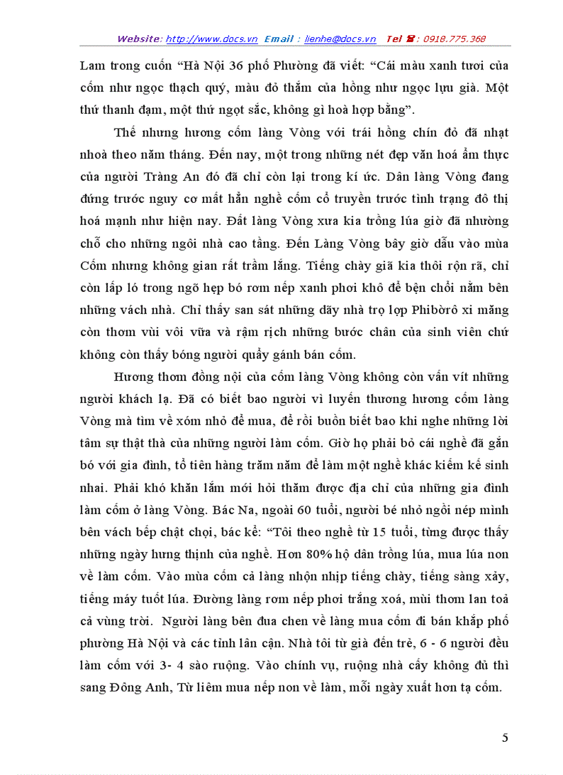 image for page Cốm làng vòng bây giờ còn không