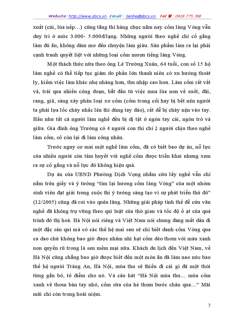 image for page Cốm làng vòng bây giờ còn không