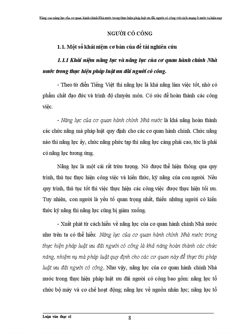 image for page Nâng cao năng lực của cơ quan hành chính Nhà nước trong thực hiện pháp luật ưu đãi người có công với cách mạng ở nước ta trong hiện nay