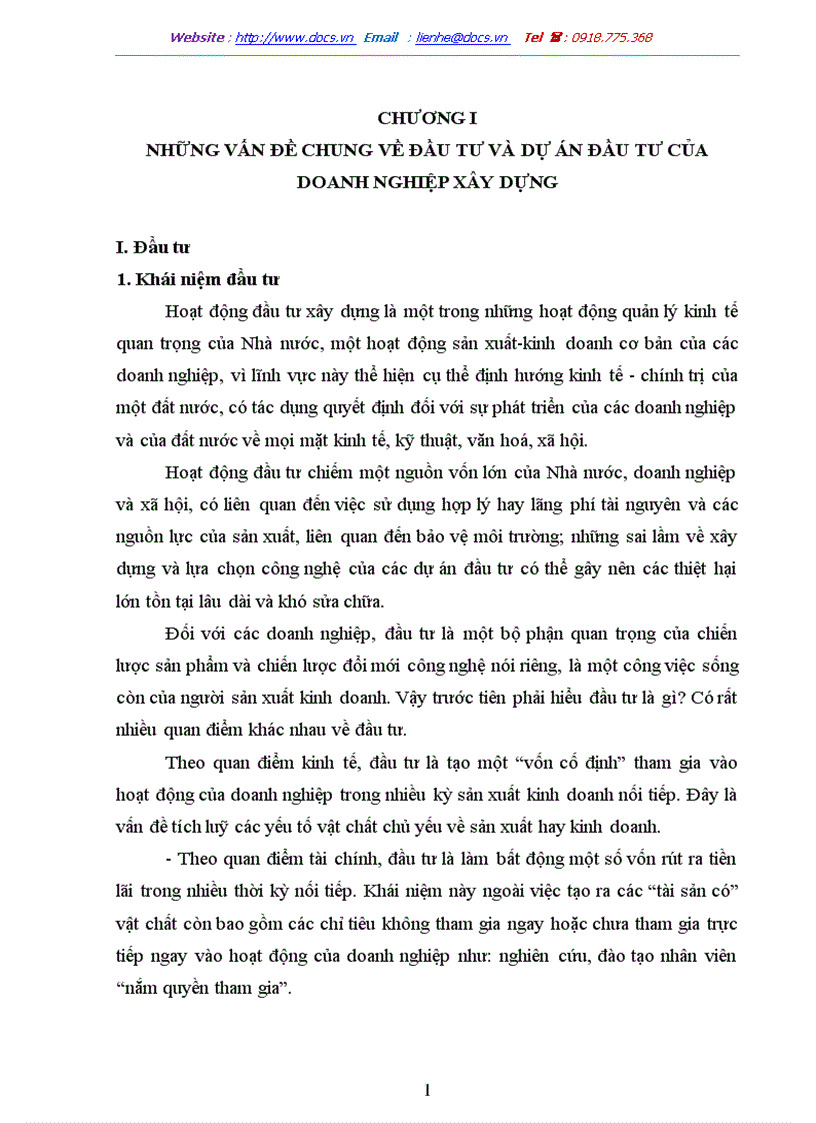 image for page Đầu tư và dự án đầu tư của doanh nghiệp xây dựng