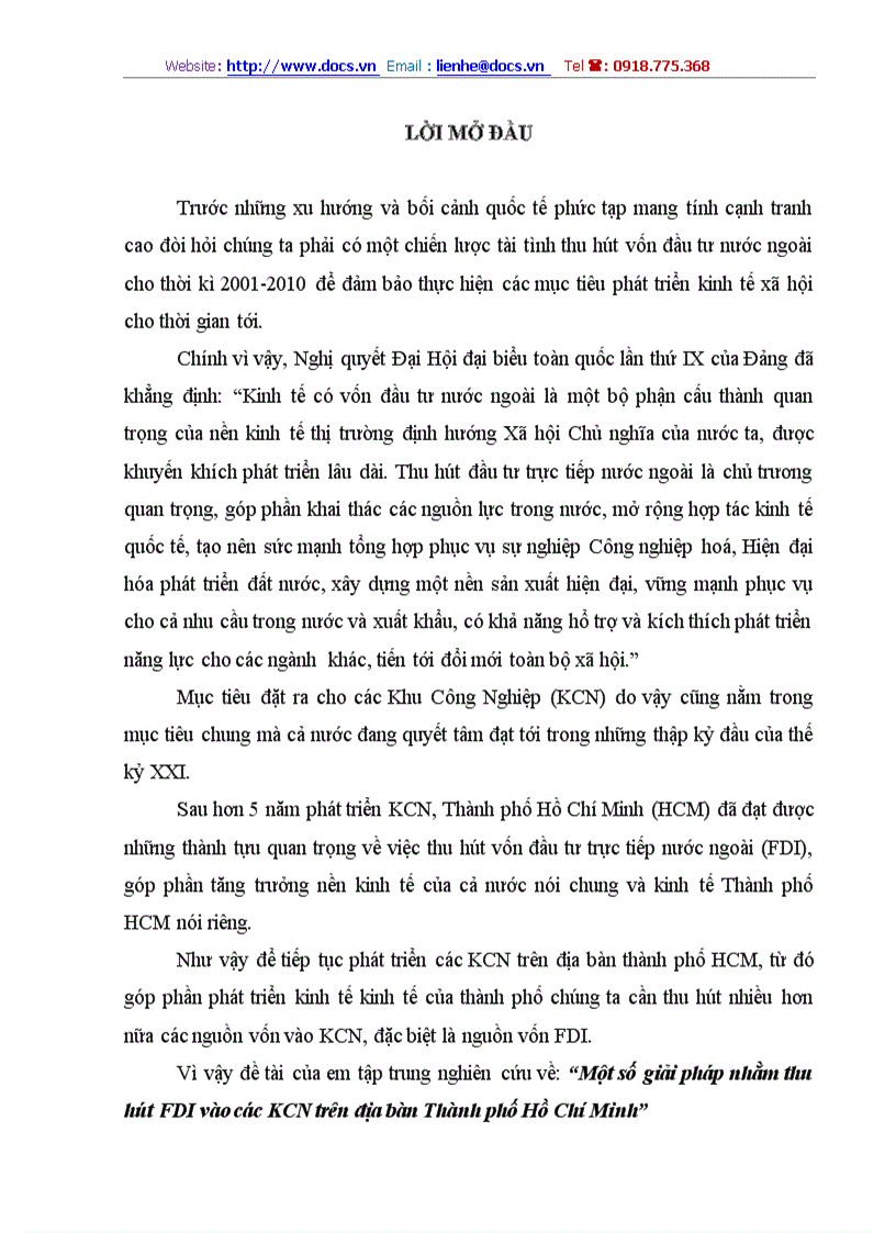 image for page Những giải pháp nhằm thu hút fdi vào các khu công nghiệp trên địa bàn thành phố hồ chí minh