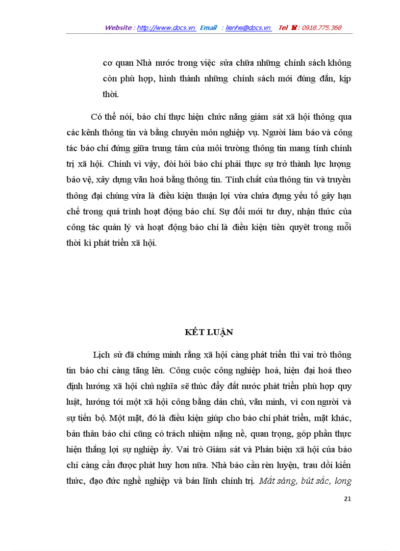 image for page Vai trò của chức năng giám sát và phản biện xã hội trong hoạt động báo chí