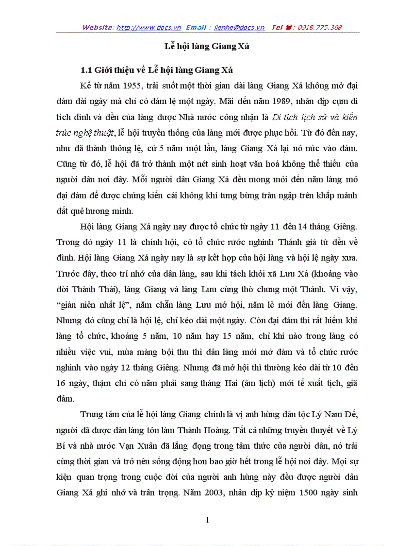 image for page Lễ hội làng Giang Xá