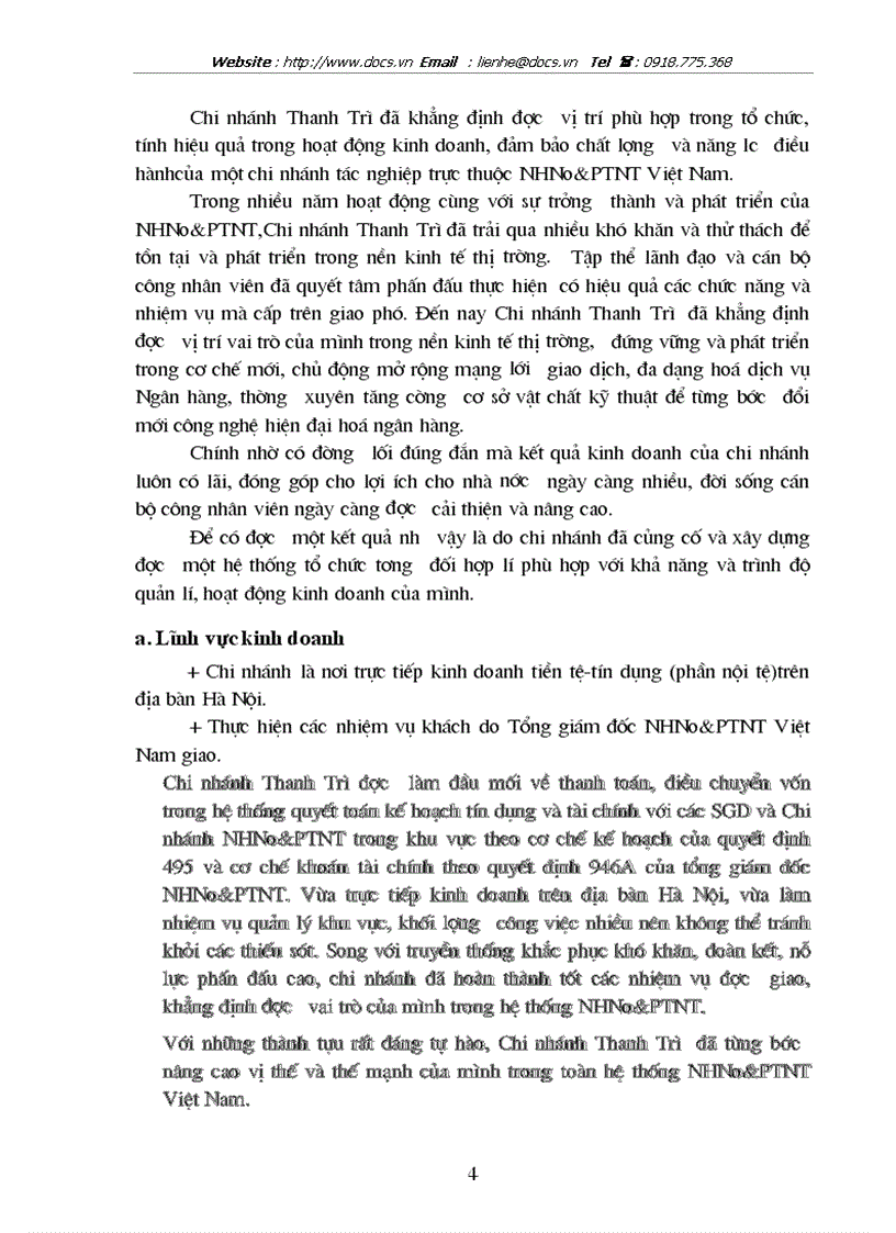 image for page Phân tích và Thiết kế hệ thống quản lý tiền mặt cho ngân NHNo PTNT Việt Nam chi nhánh huyện Thanh Trì