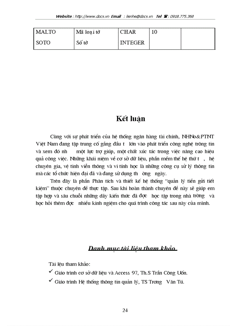 image for page Phân tích và Thiết kế hệ thống quản lý tiền mặt cho ngân NHNo PTNT Việt Nam chi nhánh huyện Thanh Trì