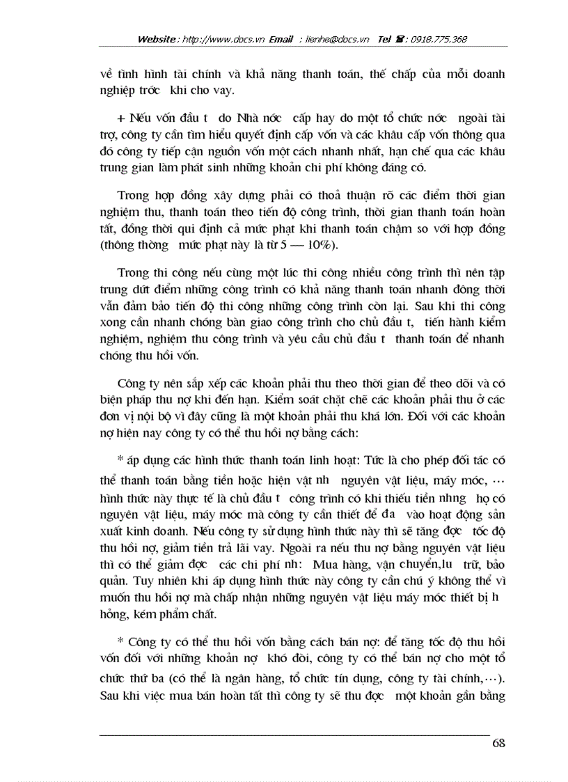 image for page Thực trạng hiệu quả sử dụng vốn tại công ty xây dựng cấp thoát nước