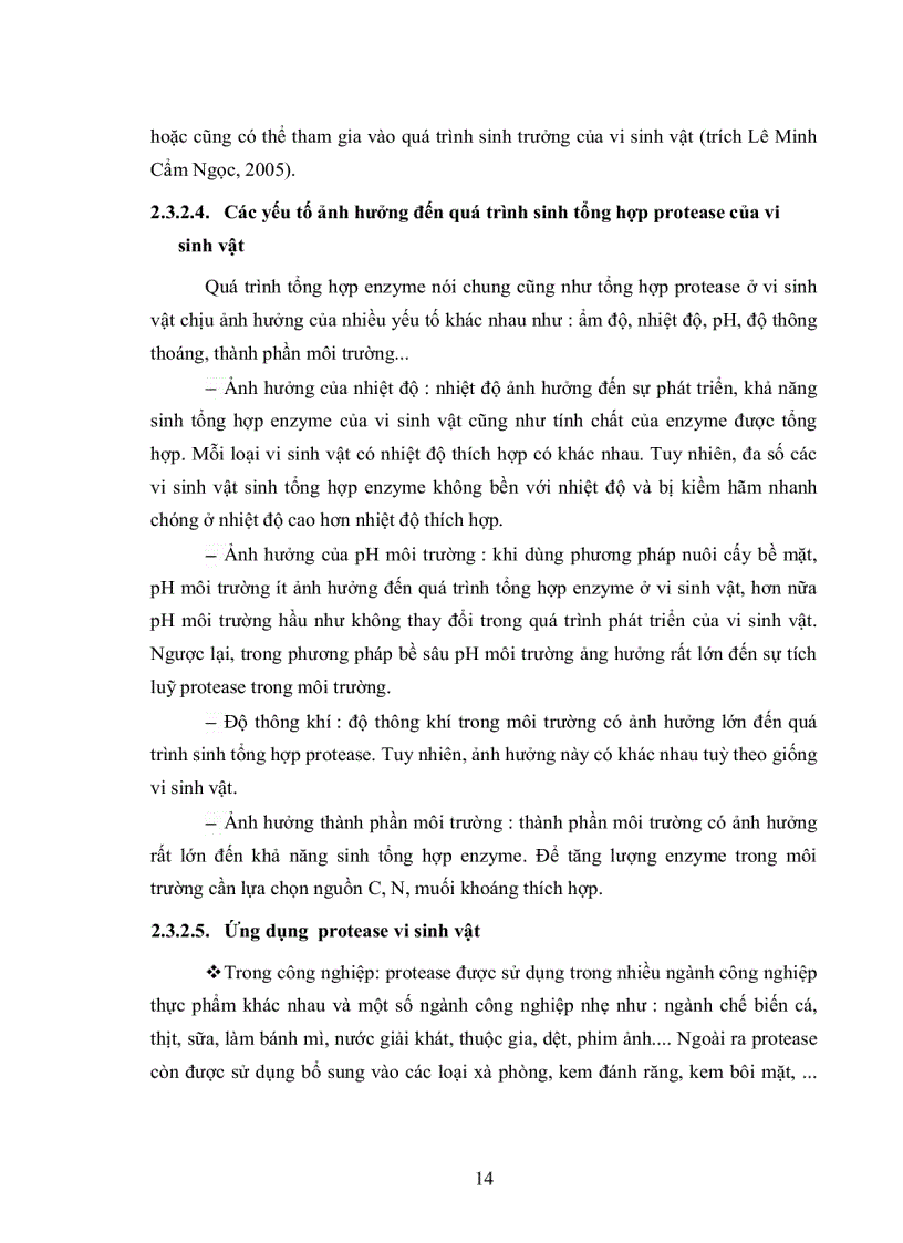 image for page Phân lập khảo sát đặc điểm sinh học và tìm hiểu khả năng sinh enzyme của vi khuẩn Bacillus subtilis để sản xuất thử nghiệm chế phẩm sinh học