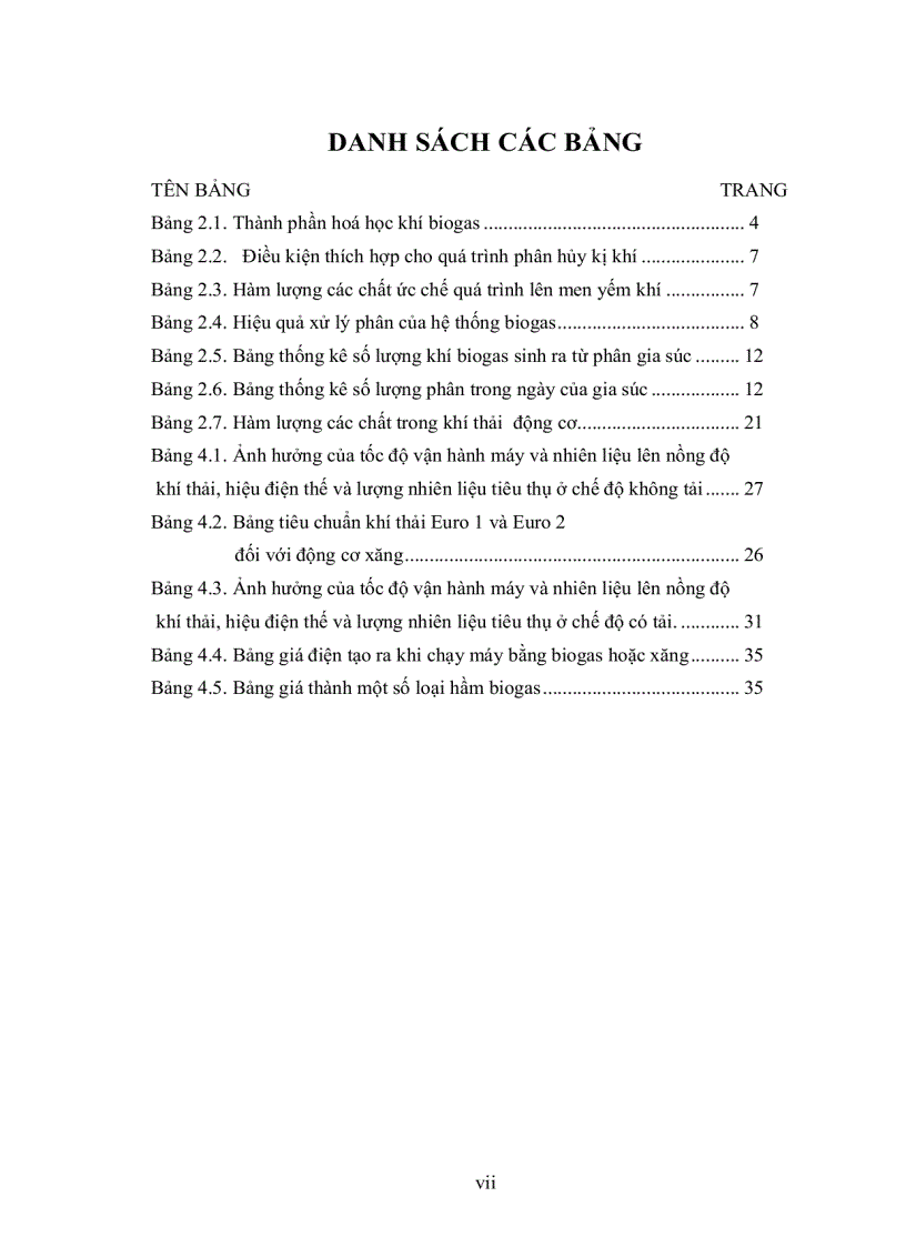 image for page Khảo sát sự hoạt động của máy phát điện loại có công suất 10KVA dùng nhiên liệu biogas ủ từ phân heo