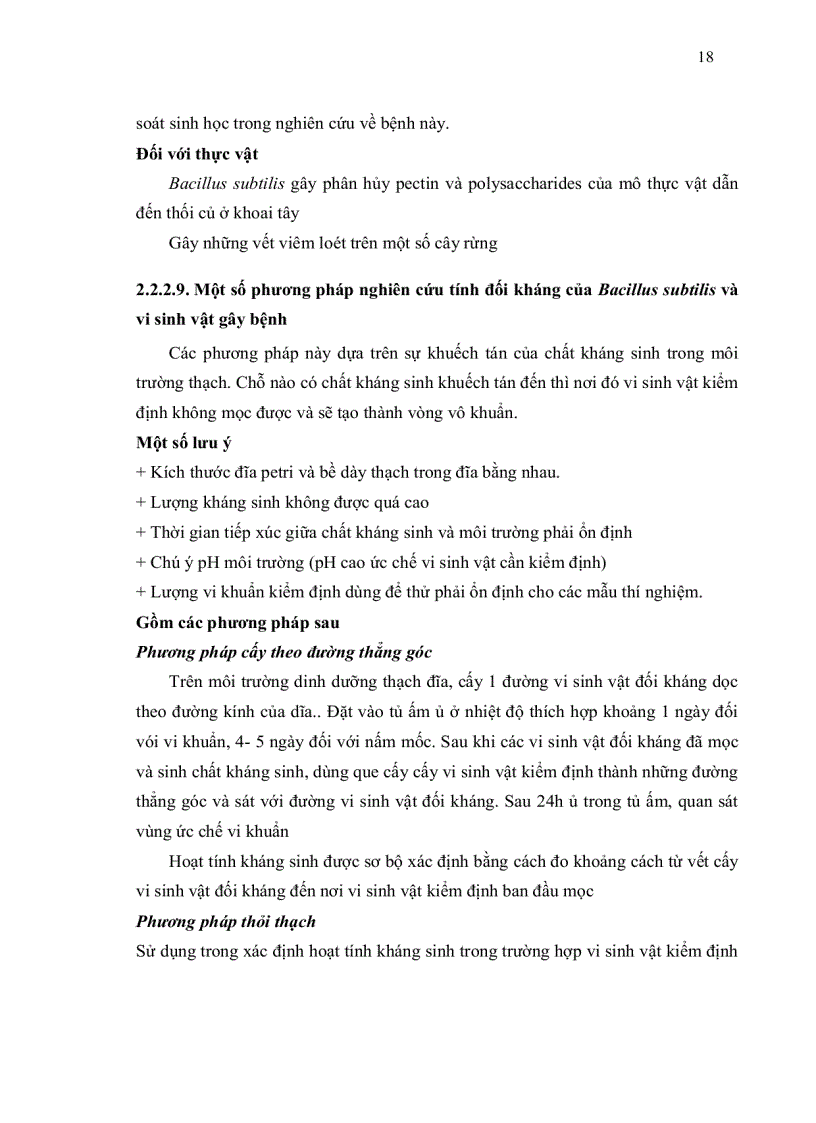 image for page Phân lập vi khuẩn Bacillus subtilis từ đất và khảo sát tính đối kháng với vi khuẩn E Coli gây bệnh tiêu chảy trên heo