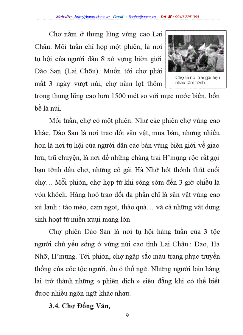 image for page Một số nét đặc trưng của chợ vùng cao thuộc miền núi phía bắc