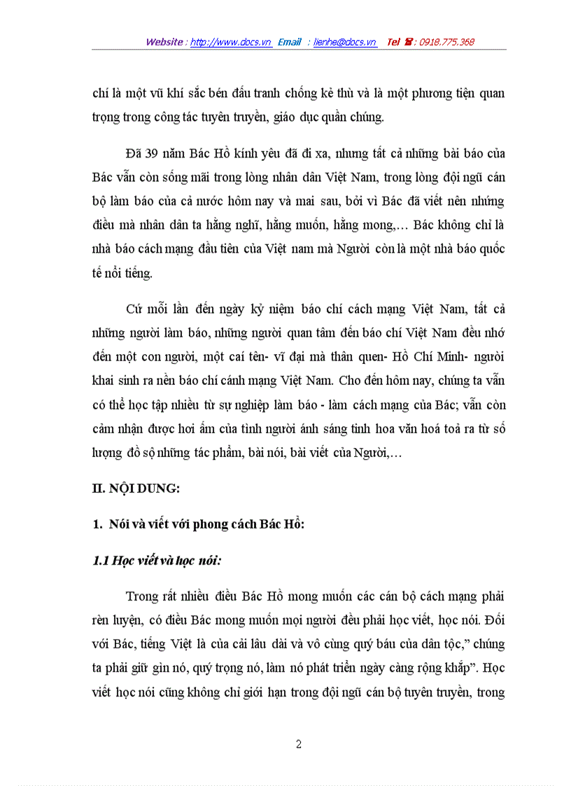 image for page Quan điểm của bác hồ về vấn đề báo chí