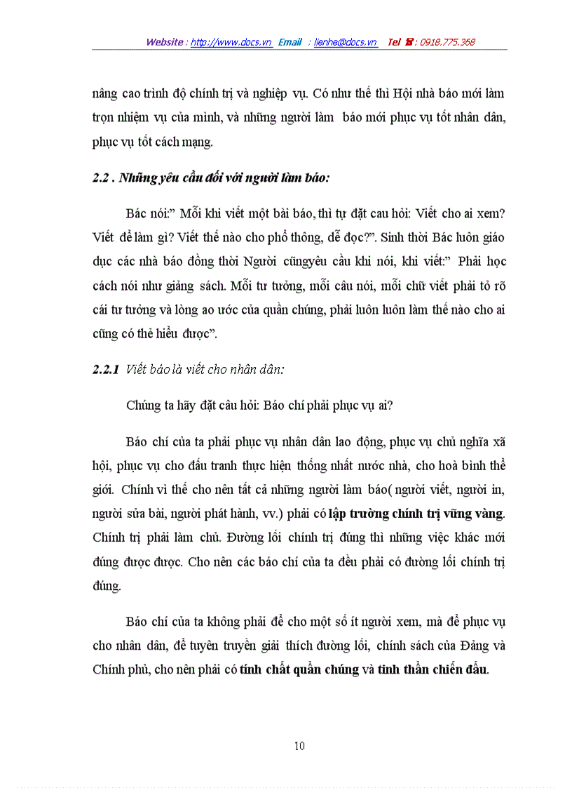image for page Quan điểm của bác hồ về vấn đề báo chí