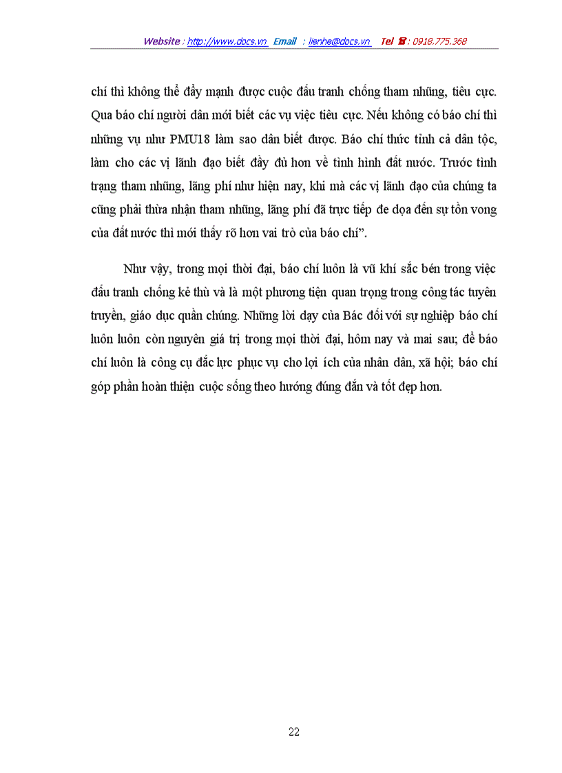 image for page Quan điểm của bác hồ về vấn đề báo chí