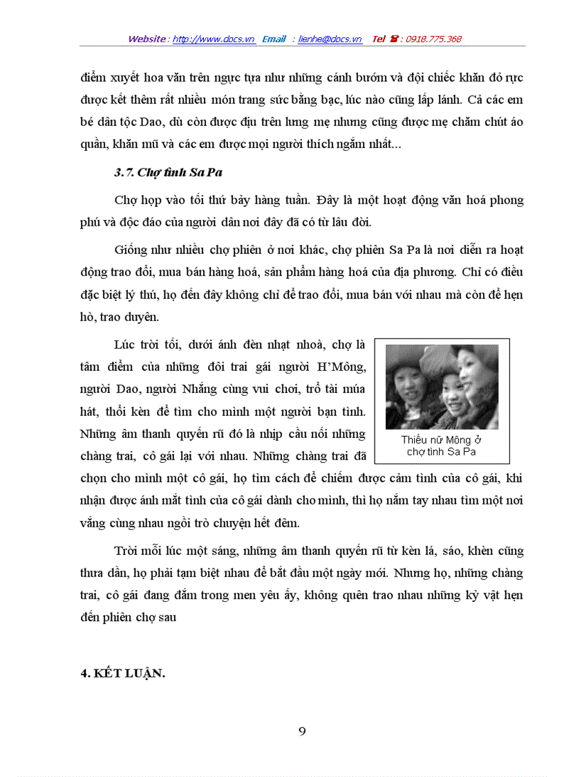 image for page Một số nét đặc trưng của chợ vùng cao thuộc miền núi phía bắc