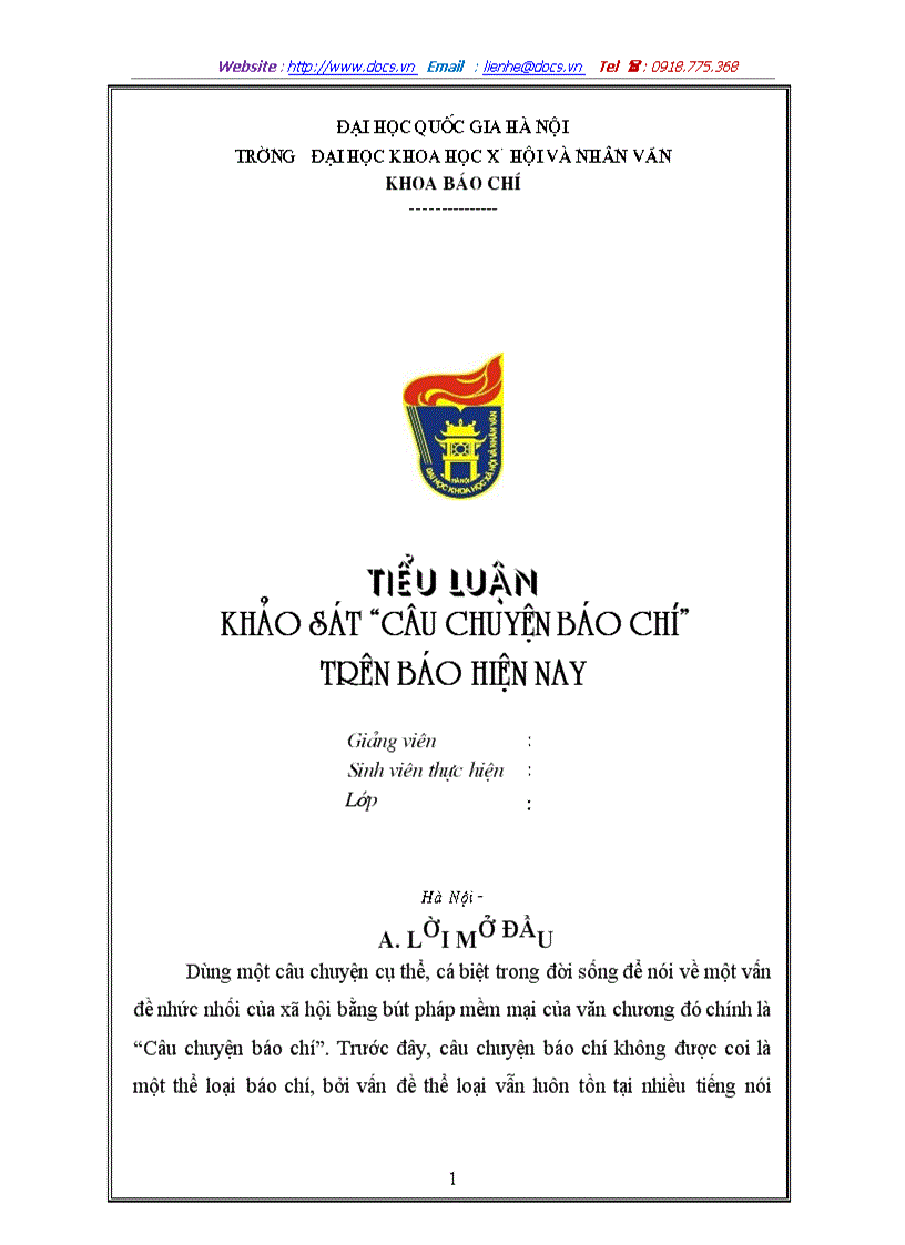 image for page Khảo sát câu chuyện báo chí trên báo hiện nay