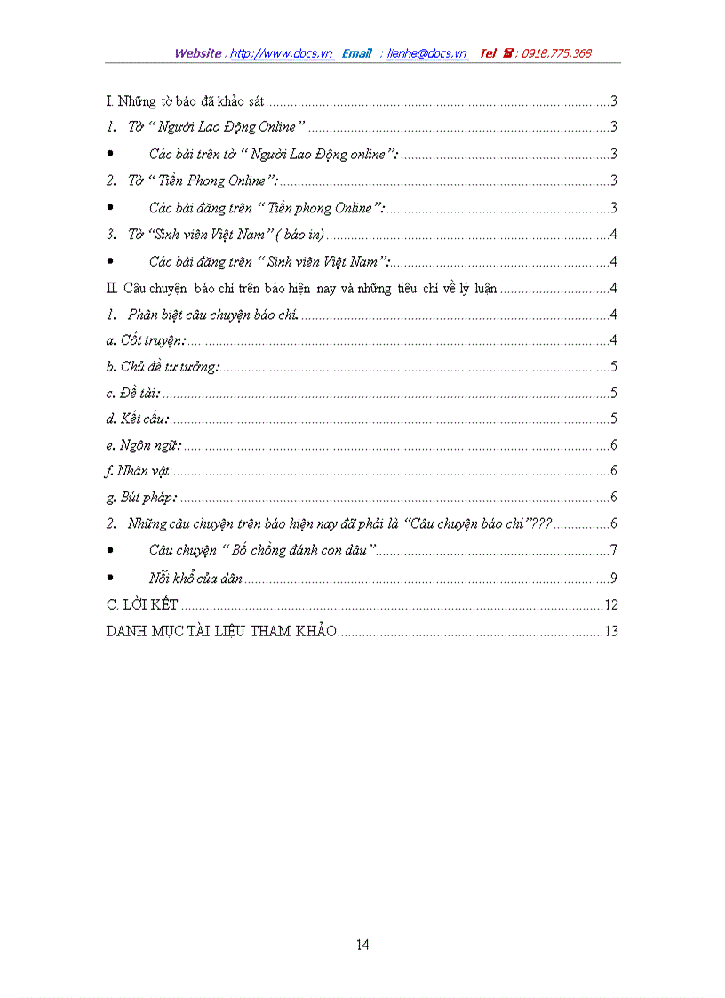 image for page Khảo sát câu chuyện báo chí trên báo hiện nay