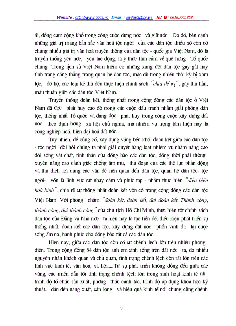 image for page Dân tộc và đặc điểm mối quan hệ dân tộc ở Việt Nam hiện nay