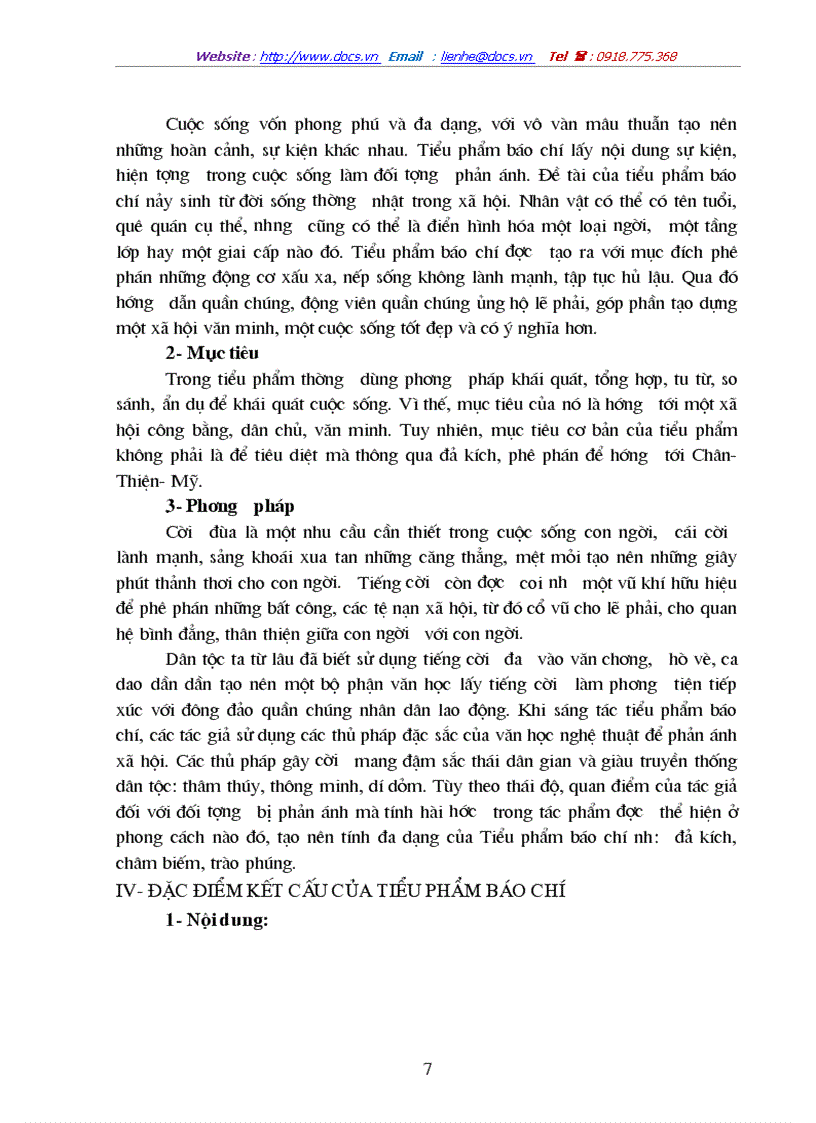 image for page Tiểu phẩm báo chí gồm