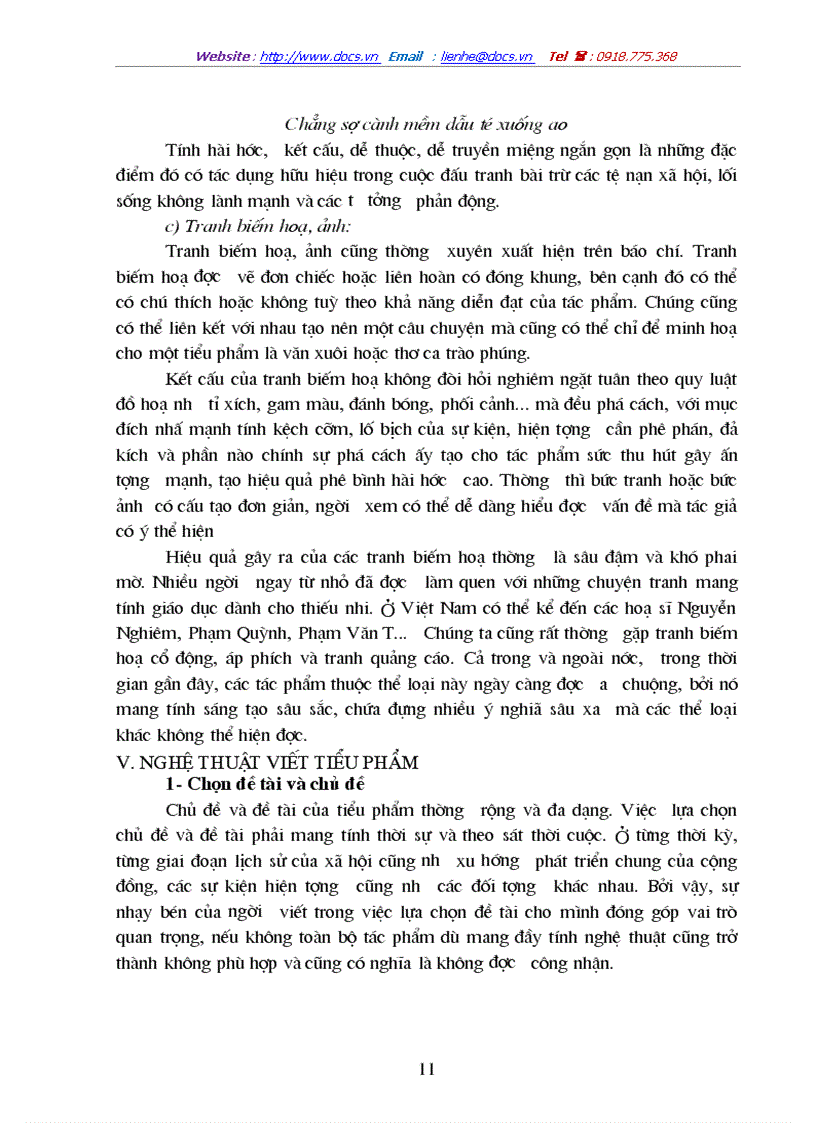 image for page Tiểu phẩm báo chí gồm