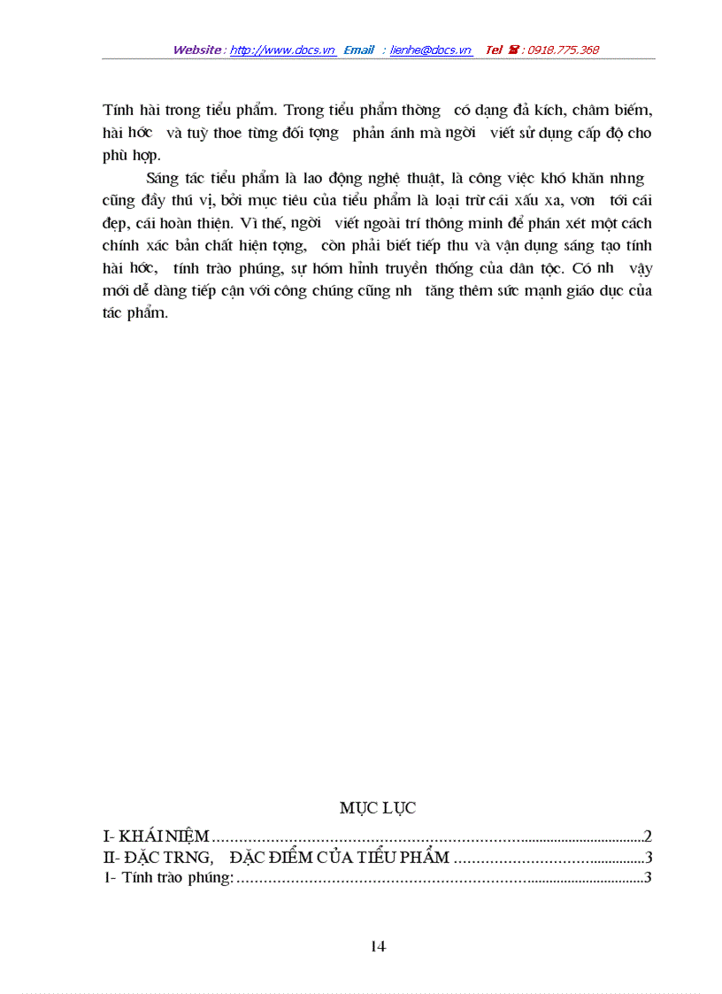 image for page Tiểu phẩm báo chí gồm