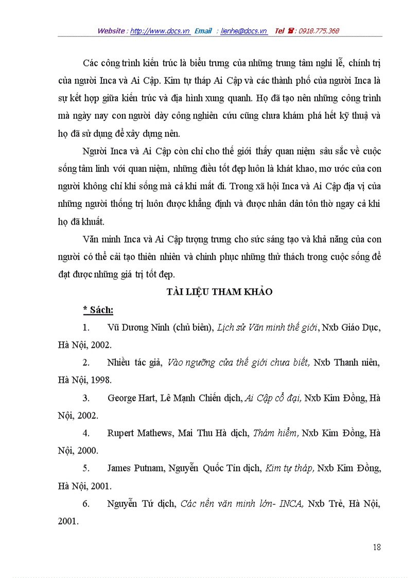 image for page Hai nền văn minh inca và ai cập