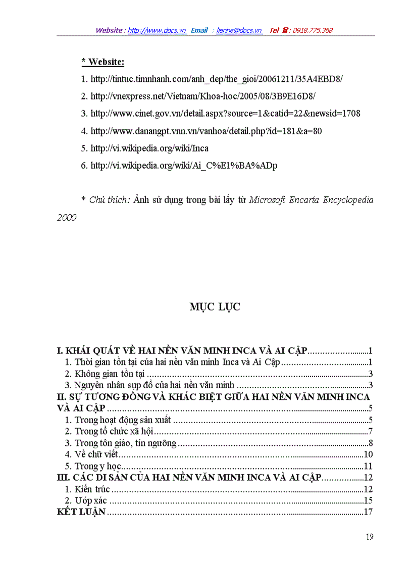 image for page Hai nền văn minh inca và ai cập