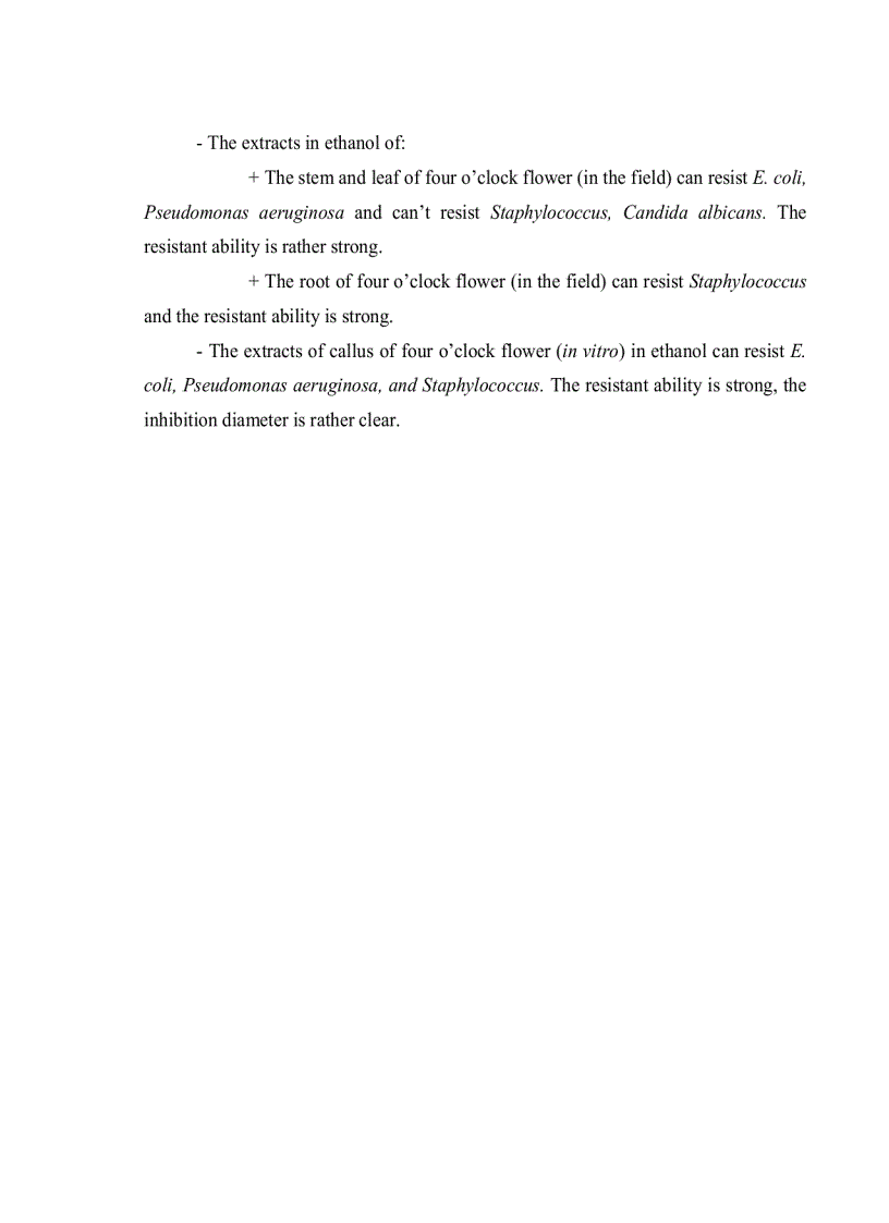 image for page Khảo sát hoạt tính kháng khuẩn và kháng nấm của các chất chiết thô từ cây lô hội Aloe vera và cây hoa phấn Mirabilis japala L nuôi cấy in vitro