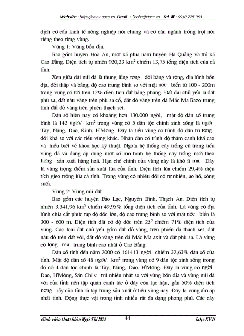 image for page Những biện pháp để chuyển dịch cơ cấu ngành trồng trọt của tỉnh Cao Bằng