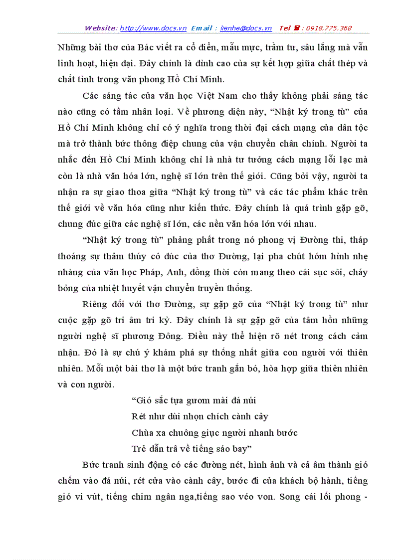 image for page Thẩm mỹ trong Nhật ký trong tù của Hồ Chí Minh