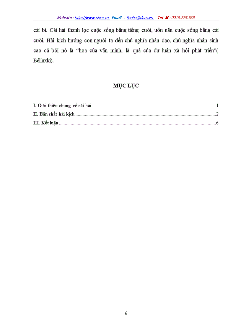 image for page Về Phạm trù cái hài trong mỹ học