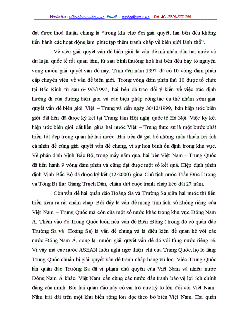 image for page Quan hệ Việt Nam Trung Quốc sau chiến tranh lạnh Thực trạng và triển vọng