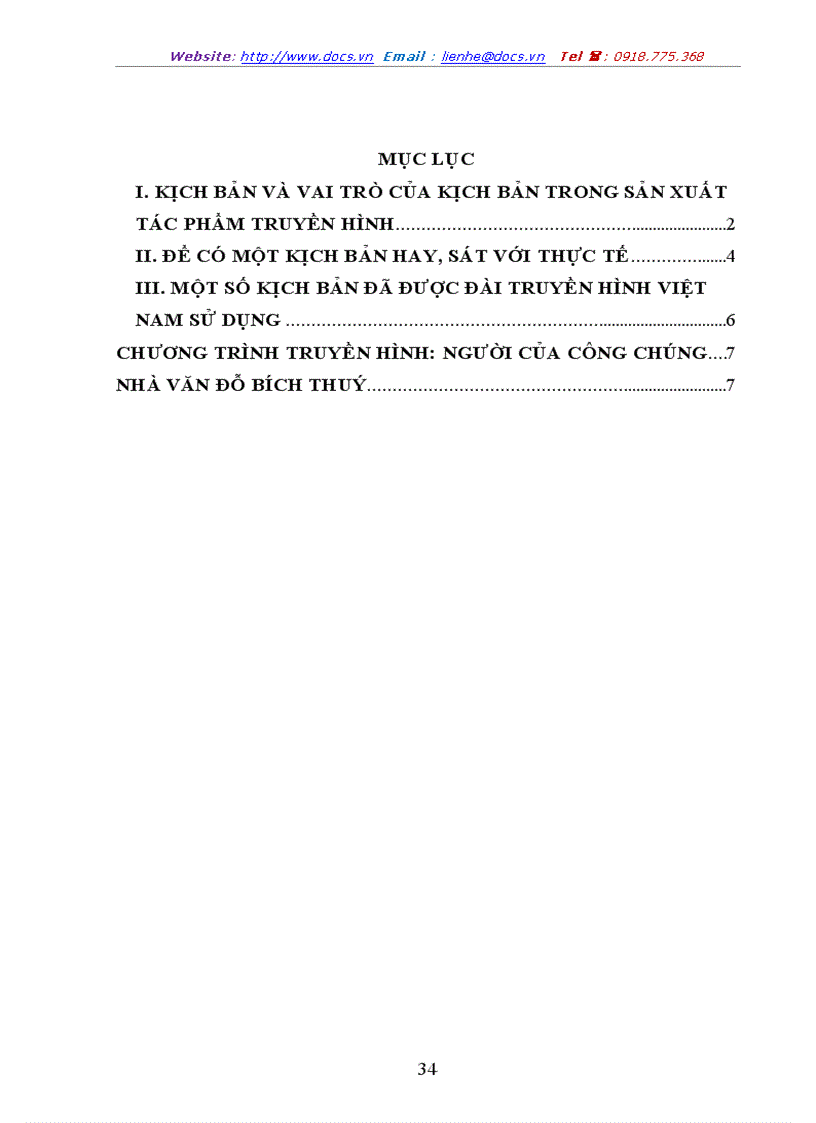 image for page Kịch bản và vai trò của kịch bản trong sản xuất tác phẩm truyền hình