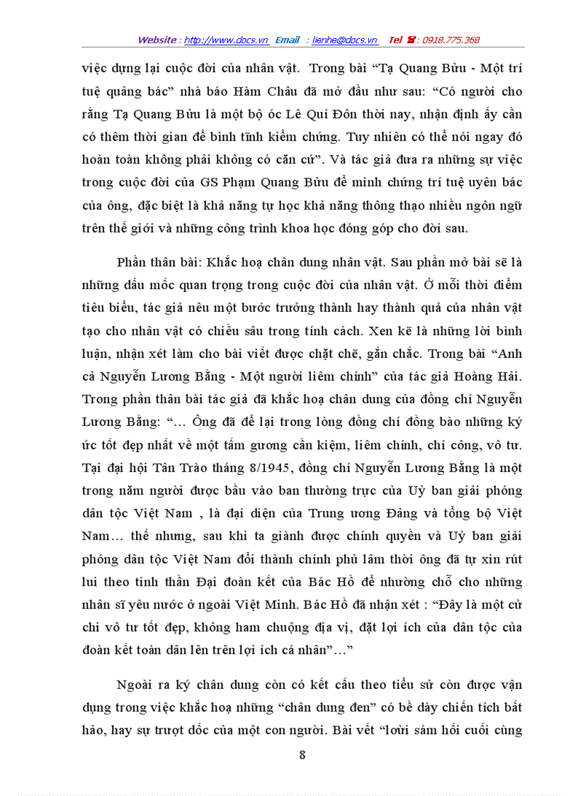 image for page Thể loại ký chân dung