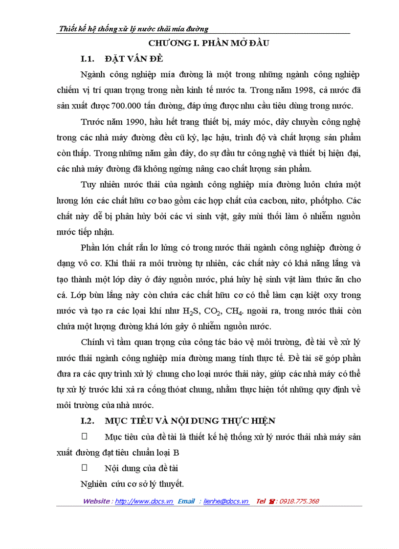 image for page Thiết kế hệ thống xử lý nước thải mía đường