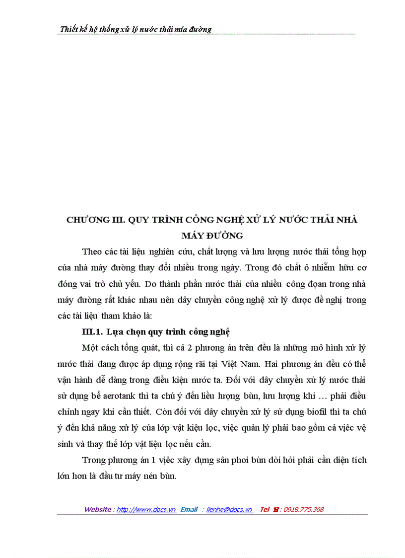 image for page Thiết kế hệ thống xử lý nước thải mía đường