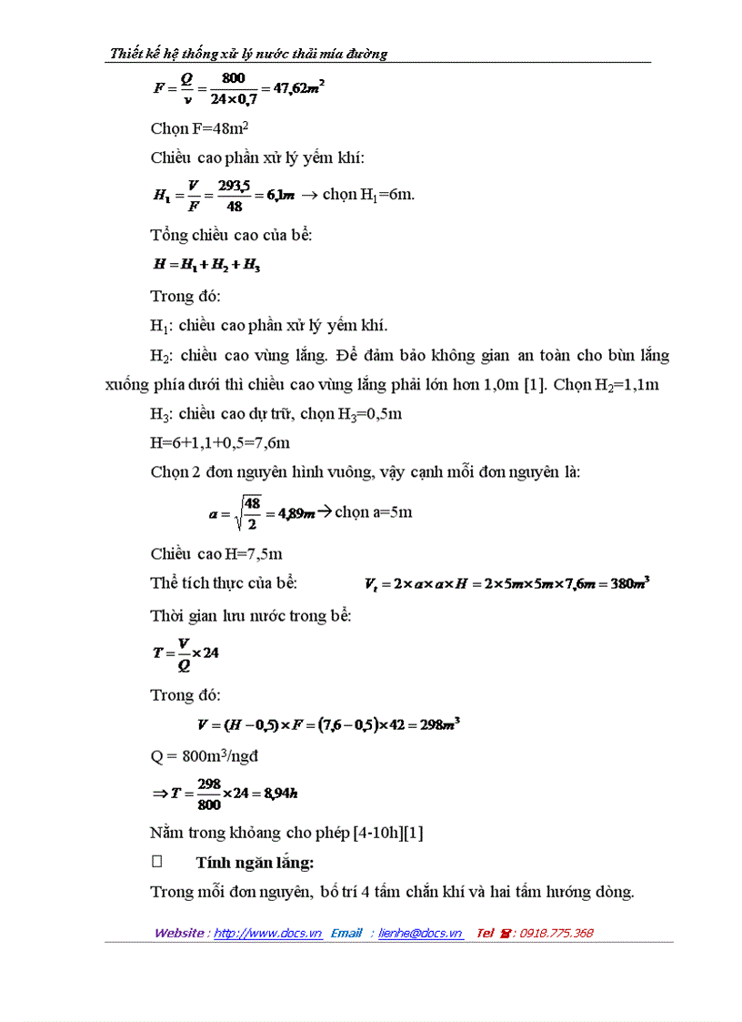 image for page Thiết kế hệ thống xử lý nước thải mía đường