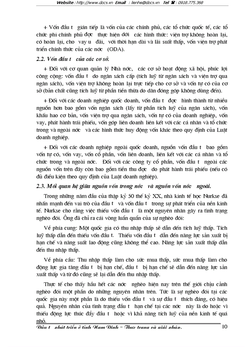 image for page Đầu tư phát triển ở tỉnh Nam Định Thực trạng và giải pháp