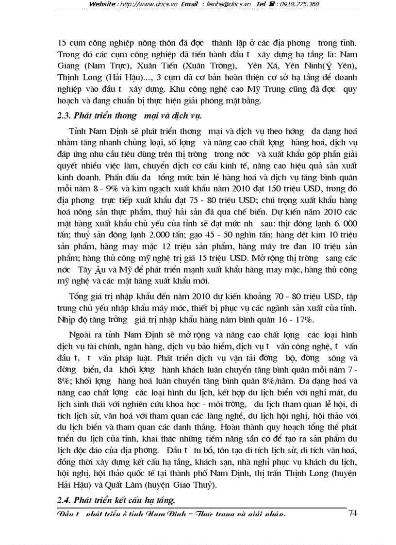 image for page Đầu tư phát triển ở tỉnh Nam Định Thực trạng và giải pháp