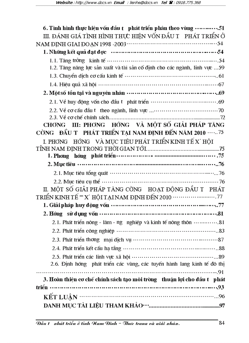 image for page Đầu tư phát triển ở tỉnh Nam Định Thực trạng và giải pháp