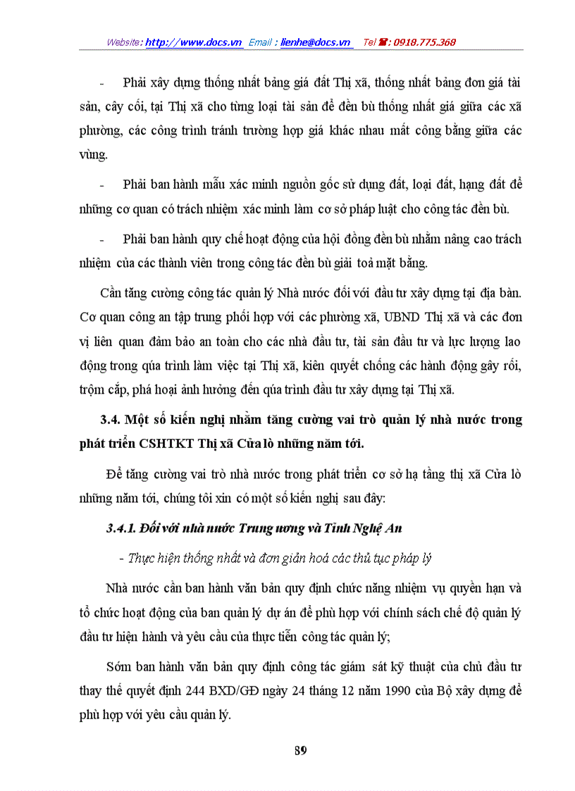 image for page Vai trò quản lý nhà nước trong phát triển cơ sở hạ tầng kỹ thuật của đô thị du lịch Thị xã Cửa Lò